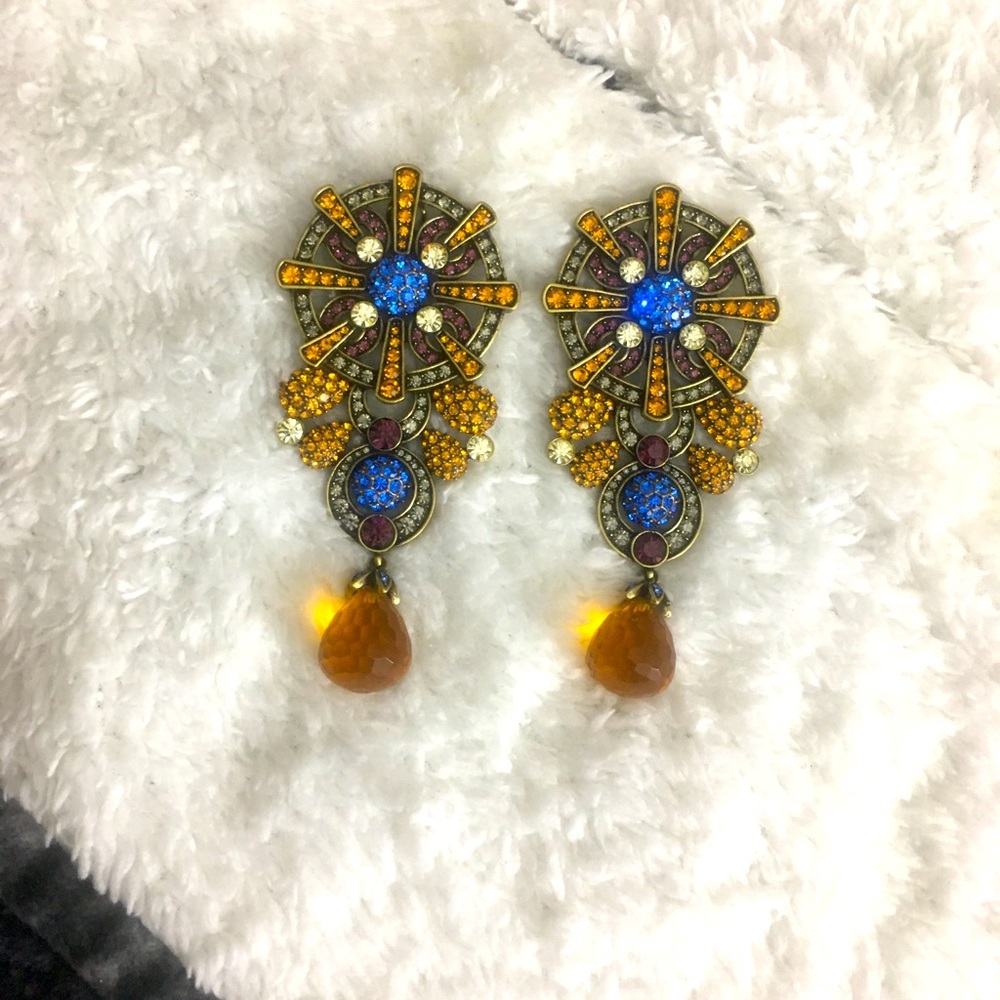 LaVintage Custom Windmill Swarovski Earrings